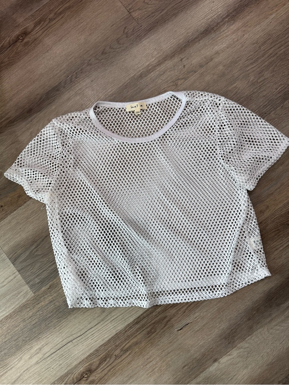 Mesh cover up shirt girls